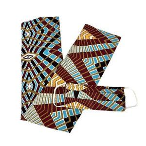 NWOT Sirani's Fashion African Print Headwrap & Mask